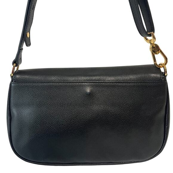 Longchamp Le Foulonne Navy Pebbled Leather Shoulder Crossbody Bag Y2K Vintage - Picture 4 of 11